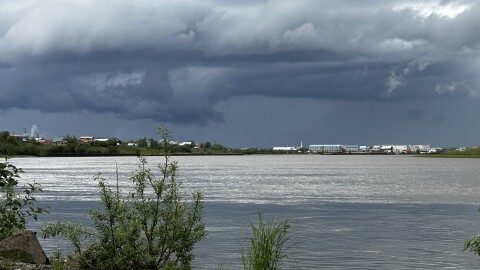 Storm clouds over Bethel, 2024.