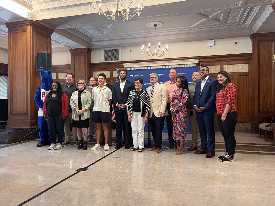 Mayor Linda Gorton was joined by Lexington leaders from CivicLex, the Blue Grass Community Foundation, the Lexington Black Prosperity Initiative, and Fayette County Public Schools at a press conference celebrating the award.