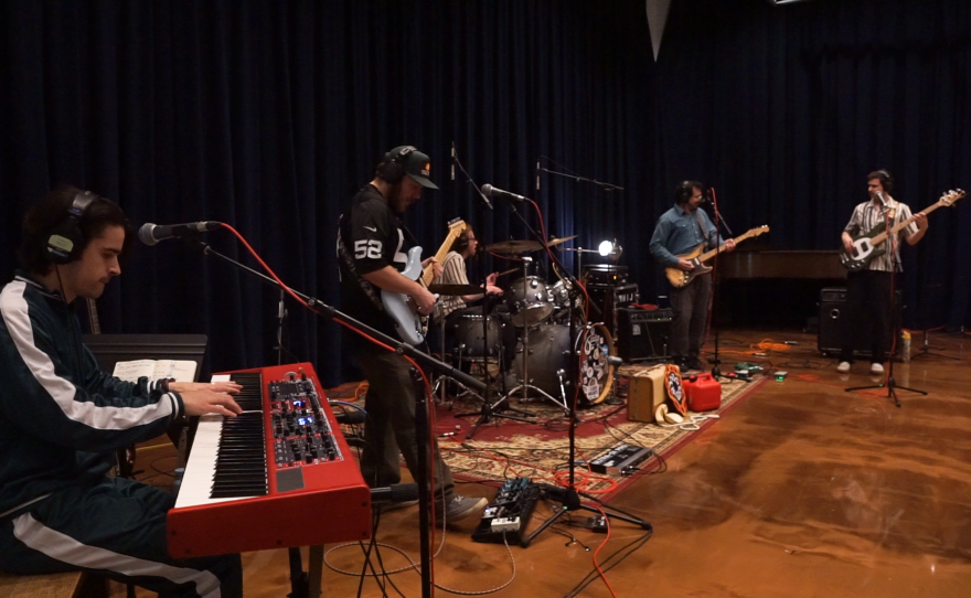 YaYa Biggs performing live in WNIJ's Studio A