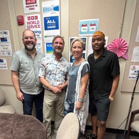 L-R Guilherme Almeida, Michael Sullivan, Fiona Bond and Vincent Thomas