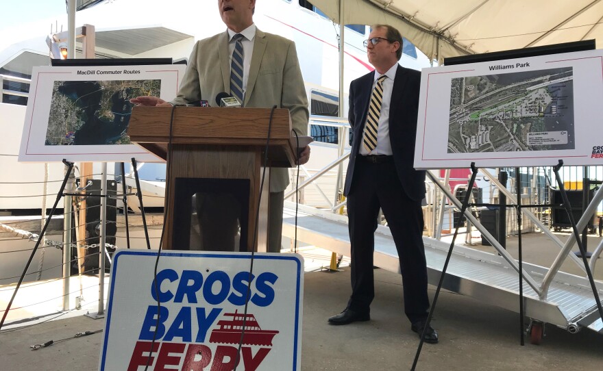 Long-time transit advocate Ed Turanchik outlined the plan to expand ferry service. Click through the slideshow to view graphics that show how service will run.