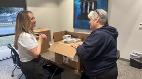 Over two dozen laptops were distributed in Charlotte Thursday, Feb. 19, to help nonprofits that focus on helping those in need.