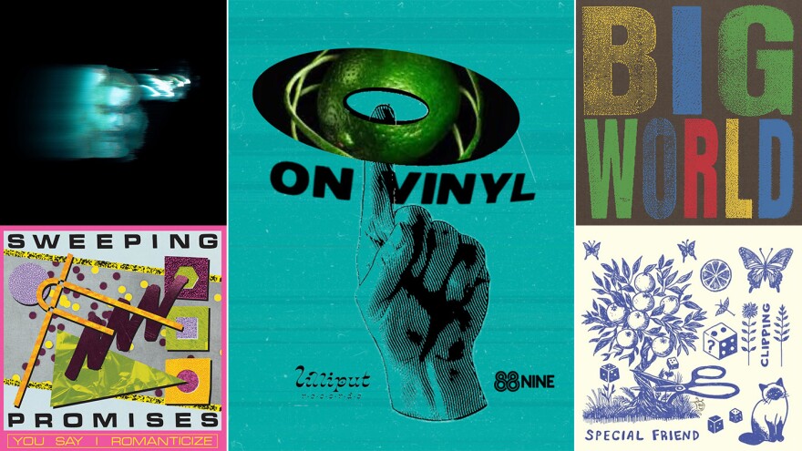 Albums out Aug. 14 include releases from (clockwise from top left) Phoebe Bridgers, Hovvdy, Special Friend and Sweeping Promises.