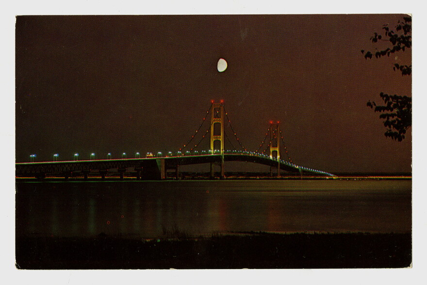Phil Balyeat, “The Mackinac Bridge at Night,”