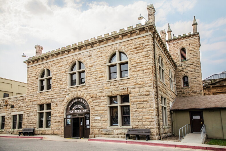 A photo of the Old Idaho Penitentiary.