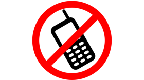 File graphic "no cell phones" symbol