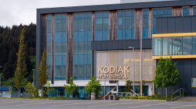 Classes are already out for the summer and the Kodiak High School parking lot is empty, June 23, 2023. (Brian Venua/KMXT)