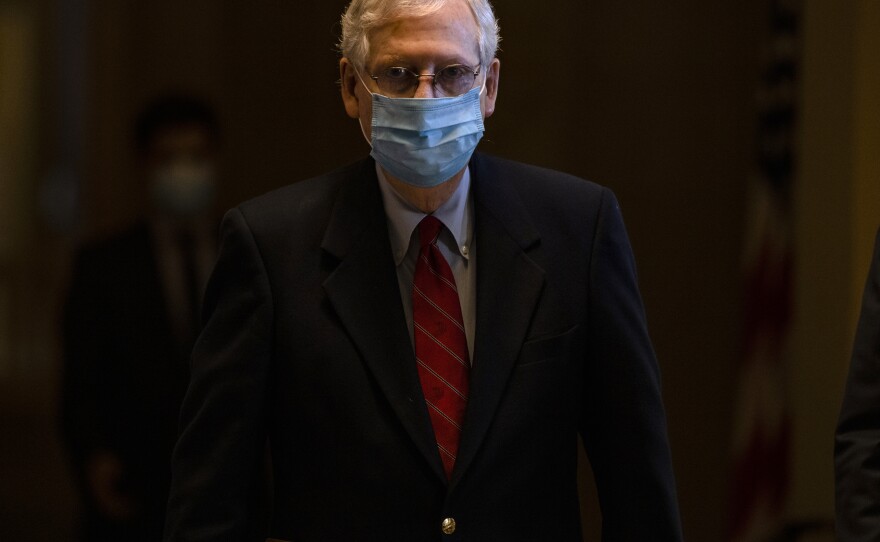 Senate Majority Leader Mitch McConnell and other high-ranking Republicans have thus far not broken with President Trump on his unfounded claims of widespread voter fraud.