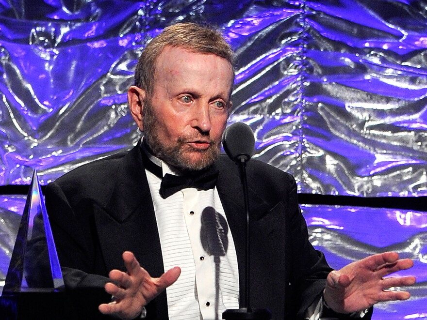 Johnny Mandel speaks onstage during the 41st Annual Songwriters Hall of Fame Ceremony.