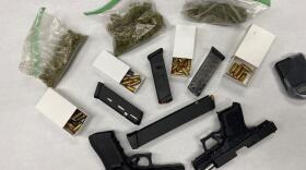 Oxnard Police say they seized weapons, ammunition following a car chase Sunday night.