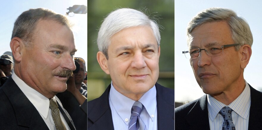 Gary Schultz, Graham Spanier and Tim Curley