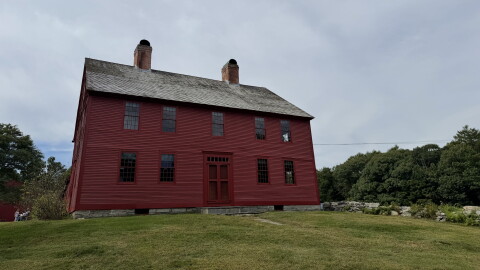 The house in Coventry, Connecticut where Nathan Hale was born in 1755.