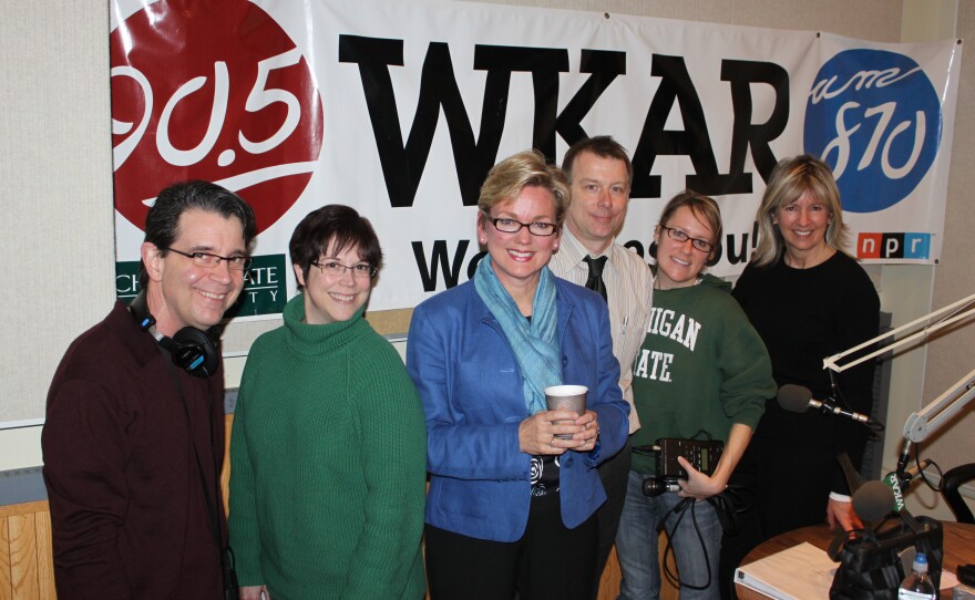 Portrait: WKAR Staff and Jennifer Granholm