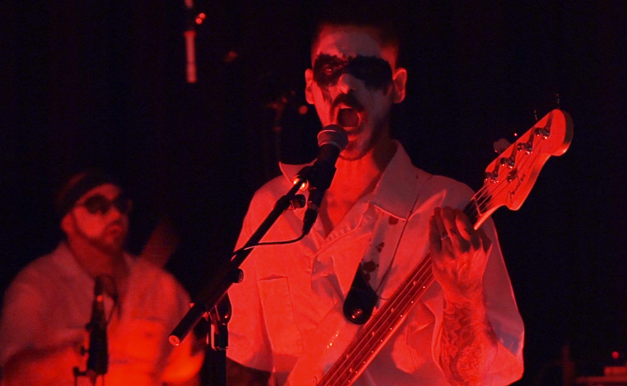Darklord and the Goons performing live in WNIJ's Studio A