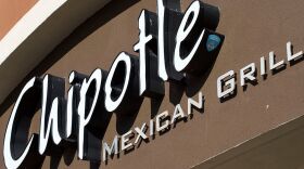 A Chipotle restaurant in Sterling, Va., was temporarily closed. This sign is from a location in Fairfax, Va.