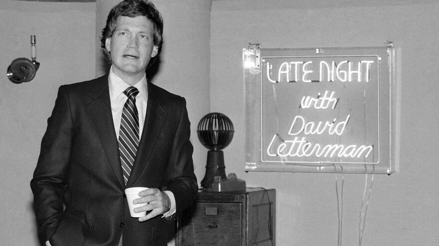 David Letterman, pictured here in January 1982, premiered <em>Late Night With David Letterman</em> just a few months after his <em>Fresh Air</em> interview.
