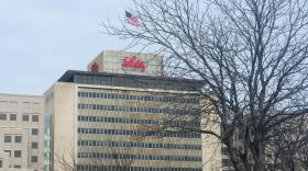 Eli Lilly's Corporate Headquarters in Indianapolis. The company's political action committee is suspending donations for U.S. members of Congress that voted against certifying the 2020 election results.