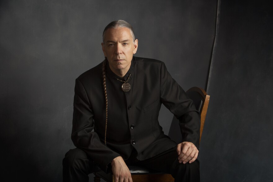 Jerod Tate is a Chickasaw composer who created Ko'koom'fena, a 15-minute piece sung entirely in the Shawnee language. He has worked with the music and languages of multiple tribes, including Choctaw,  Cherokee, Comanche and Caddo, among others.