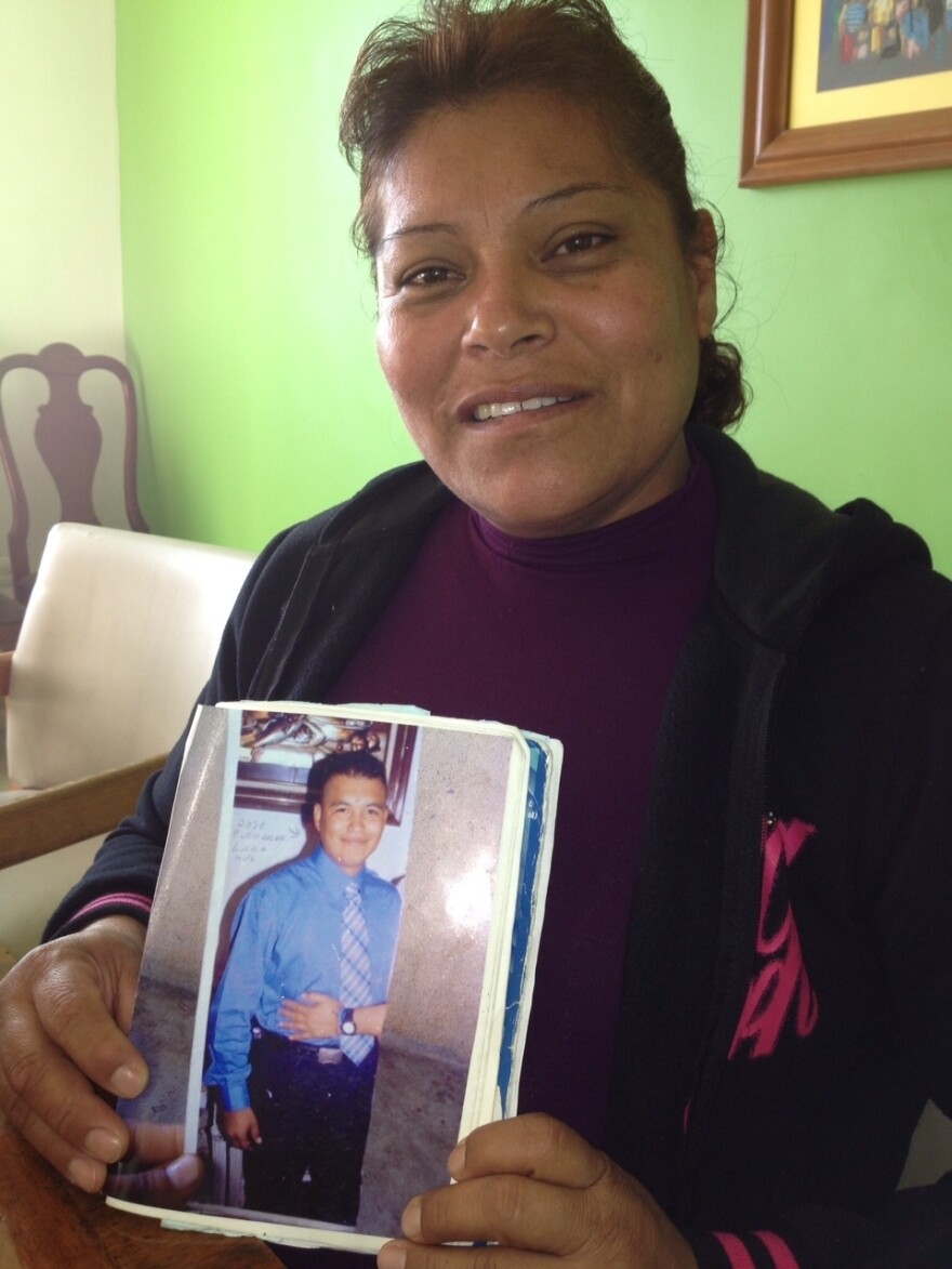 Maximina Hernandez's 23-year-old son, a police officer, disappeared on his way to work in 2007.