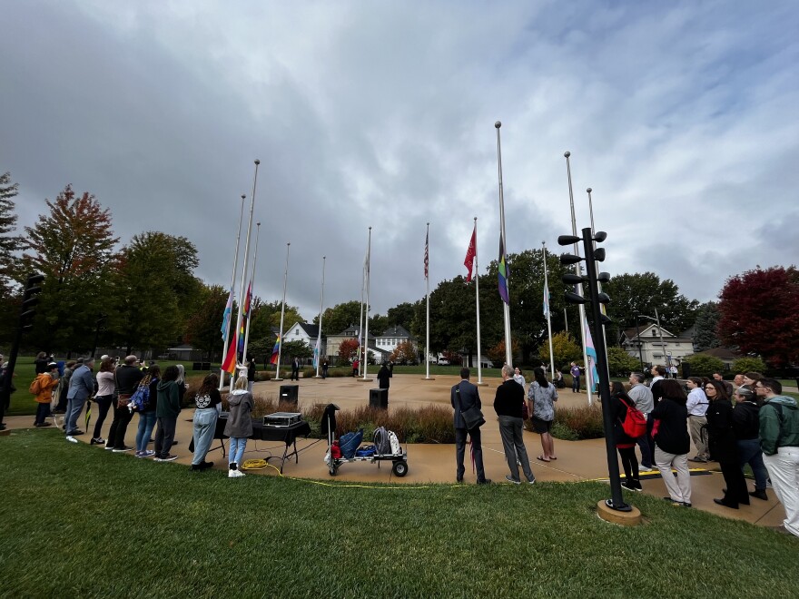 Bradley University Circle of Pride during National LGBTQ History Month