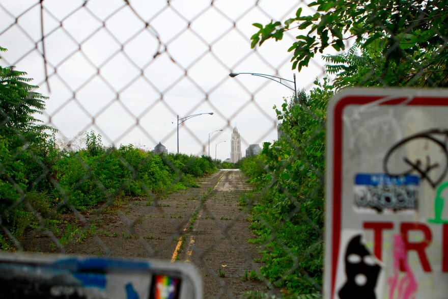  Outside of the abandoned overpass near Scioto Audubon Metro Park. The overpass is set to come down in 2022.