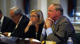 President James Ramsey at a 2014 board meeting.