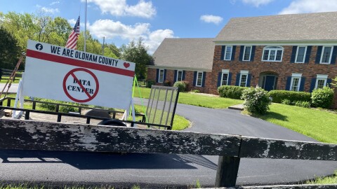 Residents in Oldham County organized to defeat a proposed data center project on farmland in 2025.