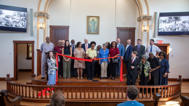 Drury University celebrates the completion of renovations to the historic Benton Avenue AME church building at Central and Benton on September 25, 2026.