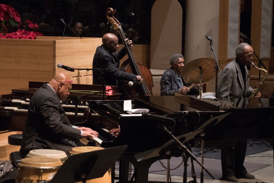 Drummer Al Foster in 2017 playing with Kenny Barron, the late Jimmy Heath and Reggie Workman