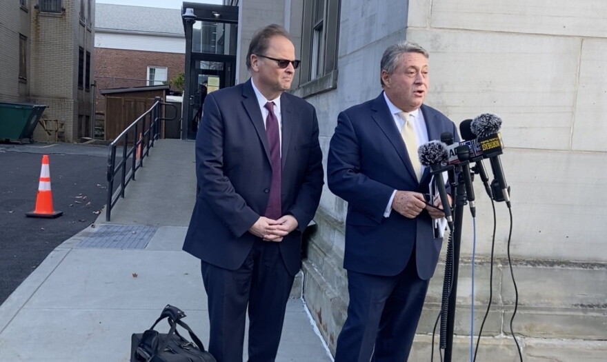 Attorneys for Gillio Lopes, Stuart Bernstein (left) and Andrew Miltenberg (right) addressed the press on Thursday.