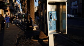 A public telephone booth in Asmara, Eritrea. Ethiopians and Eritreans are calling each other this week as phone lines that had been dormant for decades came to life.
