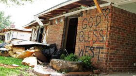 A scene from the destruction in West, Texas, following the deadly fertilizer plant explosion there in 2013.