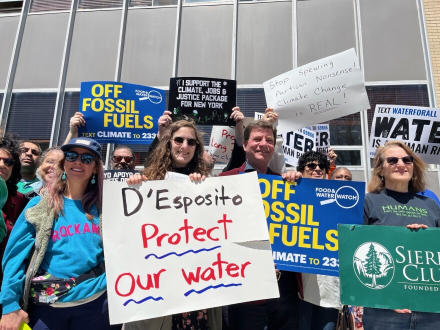 Earth Day activists rally against Rep. Anthony D'Esposito's environmental record