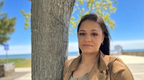 Rylee Carew, pictured in West Haven on May 7, 2026, has experienced turnover in the DCF system as a young child, teen and mother. She says unexplained shifts in social workers adds to the distrust and uncertainty kids already feel.