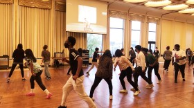 Students from Riverside, Reagan, and Holy Redeemer high schools took a dance master class at the Marcus Center, taught by "Hamilton" actor Avery Sobczak.