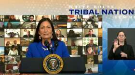 US Secretary of the Interior Deb Haaland speaks at the 2021 Tribal Nations summit. Image: US Department of the Interior / YouTube