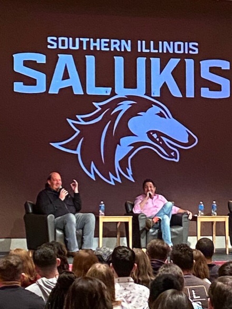 Actors from the TV show The Office speak at SIU-Carbondale