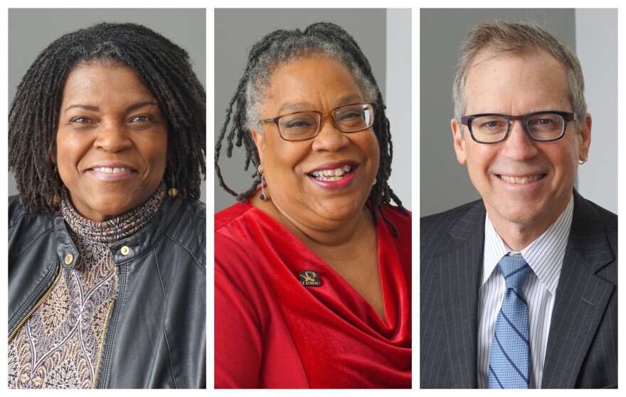 (January 31, 2019) (L-R) Carol Daniel, Linda Lockhart and Eric Rothenbuhler discussed how the industry covers African-American communities on "St. Louis on the Air."