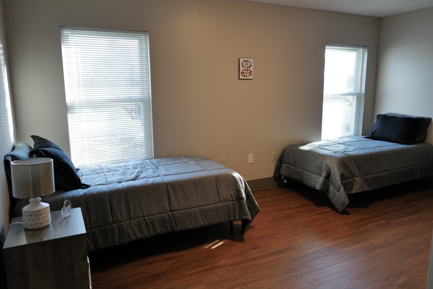 A shared bedroom at the South Eastern Family Project’s newly reopened Newport News facility is designed to house two women at a time as part of the program’s residential substance use treatment services.