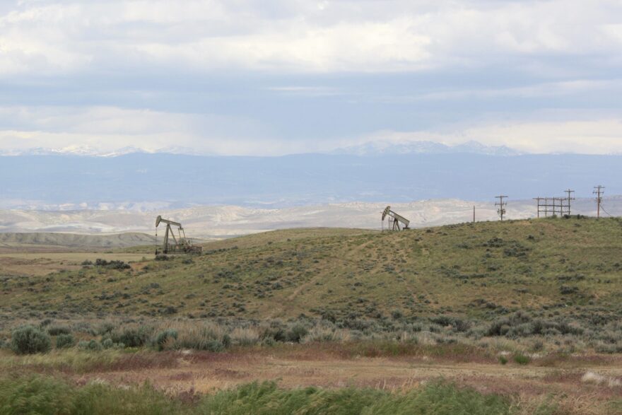 Oil pumpjacks on public land