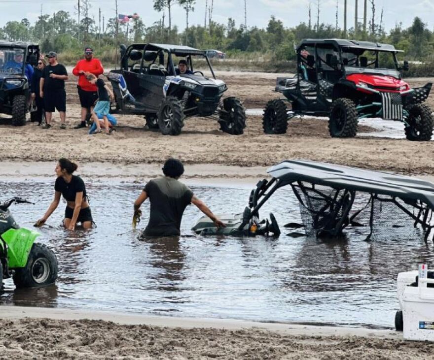 Mudding at Lazy Springs Recreation Park in Hendry County. The park changed ownership Sept. 22 and plans are now to close the site as of the end of November.