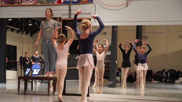 A group of young dancers rehearsed the Nutcracker ballet at the Lake Tahoe Dance Collective in Tahoe City on December 4, 2025.