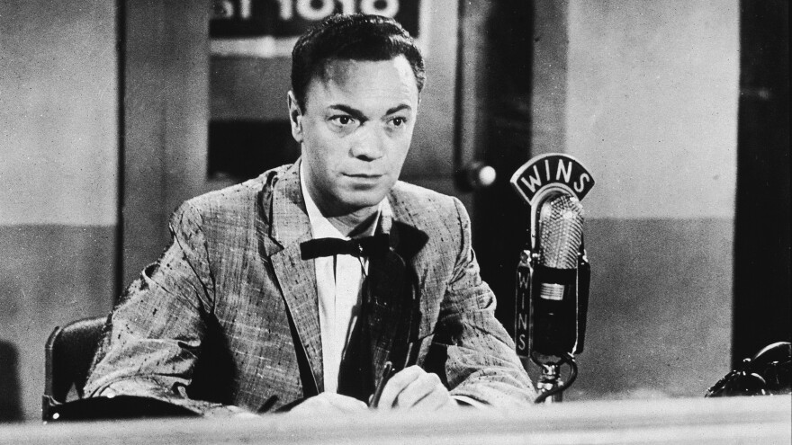 Radio DJ Alan Freed in the 1950s. Freed's pioneering career as a champion of rock and roll was marred by the revelation that he'd accepted "payola" — money from labels to play certain records.