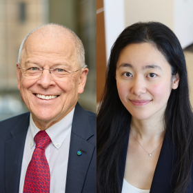 Headshots for two people