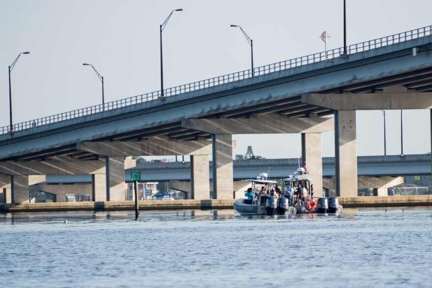 Gov. Rick Scott tours the Caloosahatchee River.
