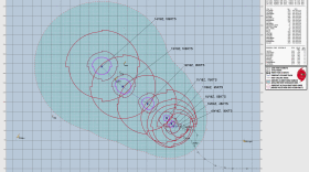 Tropical Storm Sinlaku at 7 a.m. April 10, 2026.