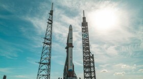 FILE - New Glenn on the launch pad at LC-36 ahead of the NG-3 mission that launched in April. Another New Glenn rocket exploded on this pad ahead of the NG-4 mission which was set to launch in June.