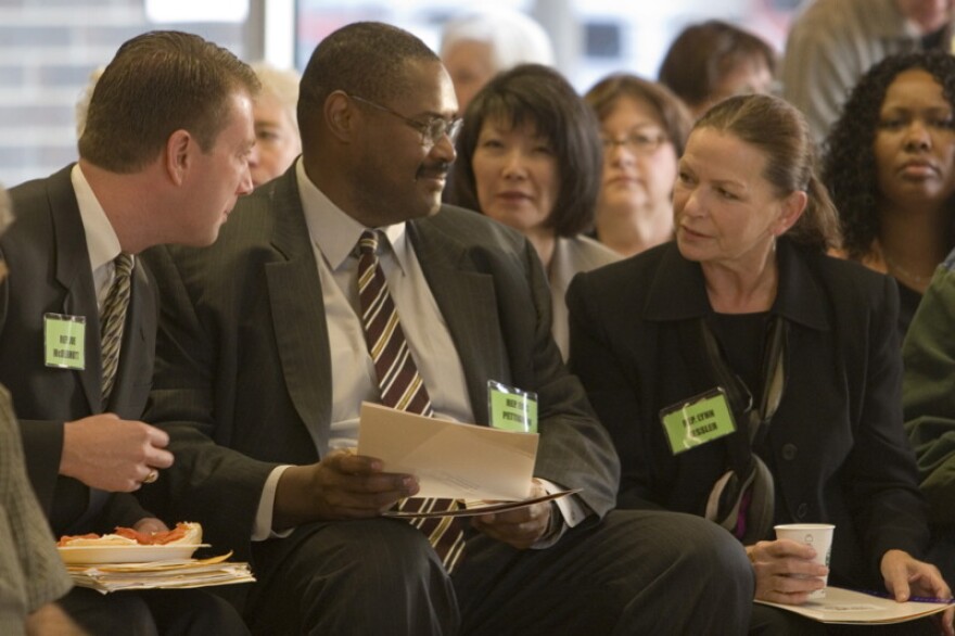 Former Rep. Joe McDermott, Rep. Eric Pettigrew and former Rep. Lynn Kessler at an event in 2006.`