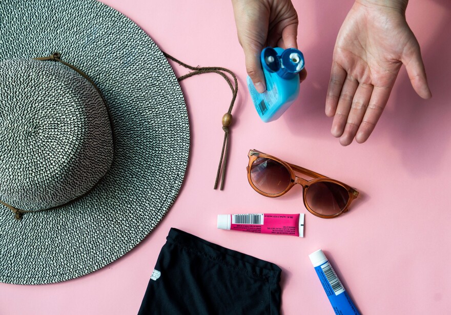 Avoid sun damage by covering up with hats and long sleeves, and limit exposure during the hottest part of the day.