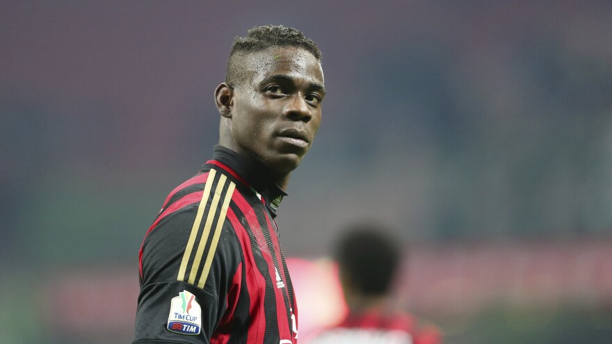 AC Milan forward Mario Balotelli